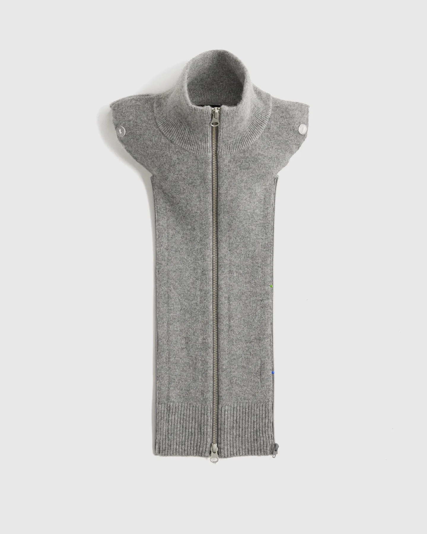 100% Mongolian Cashmere Ribbed Collar Blazer Insert