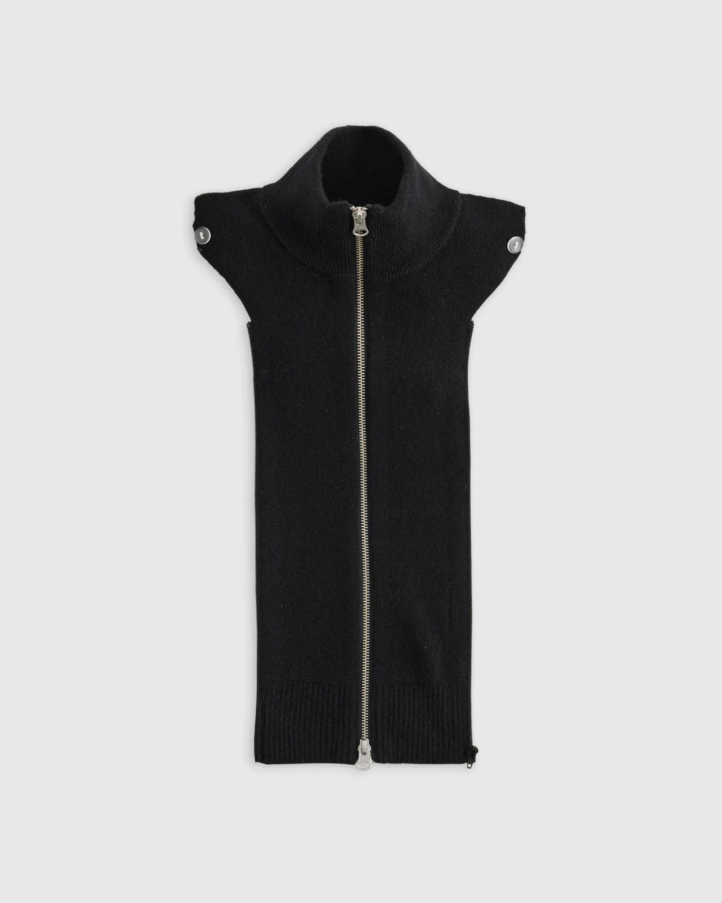 100% Mongolian Cashmere Ribbed Collar Blazer Insert