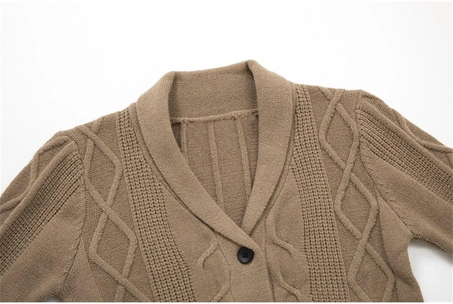 2024 Men's Shawl Collar Cardigan Sweater Multi-Color Thicken Soft Coats Button Down Knitted Sweaters Jackets with Pockets