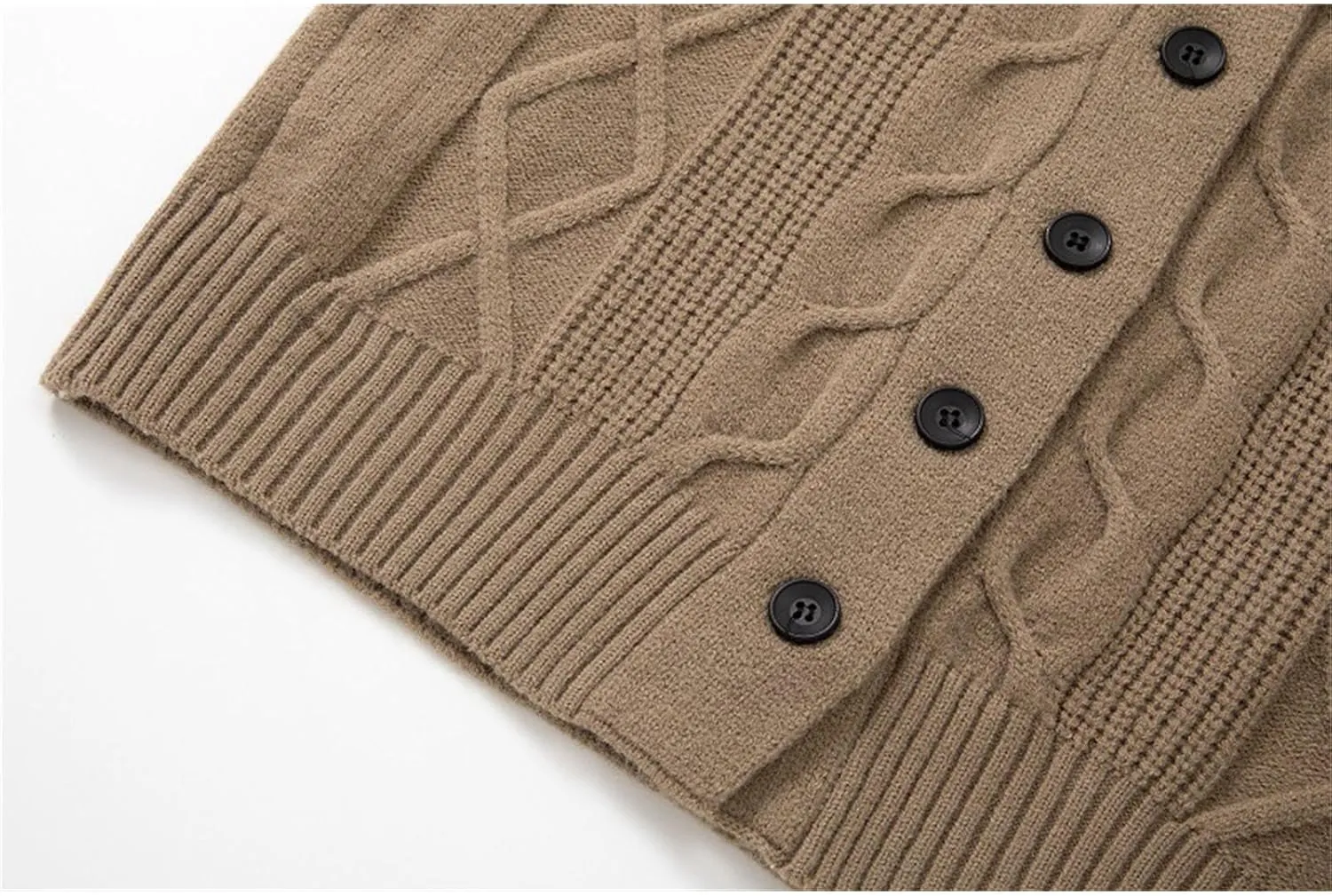 2024 Men's Shawl Collar Cardigan Sweater Multi-Color Thicken Soft Coats Button Down Knitted Sweaters Jackets with Pockets