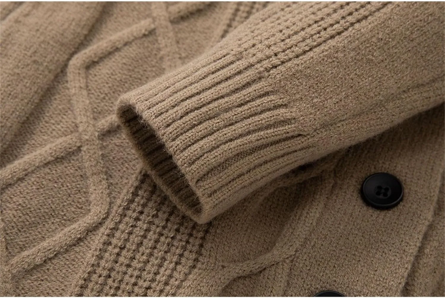 2024 Men's Shawl Collar Cardigan Sweater Multi-Color Thicken Soft Coats Button Down Knitted Sweaters Jackets with Pockets