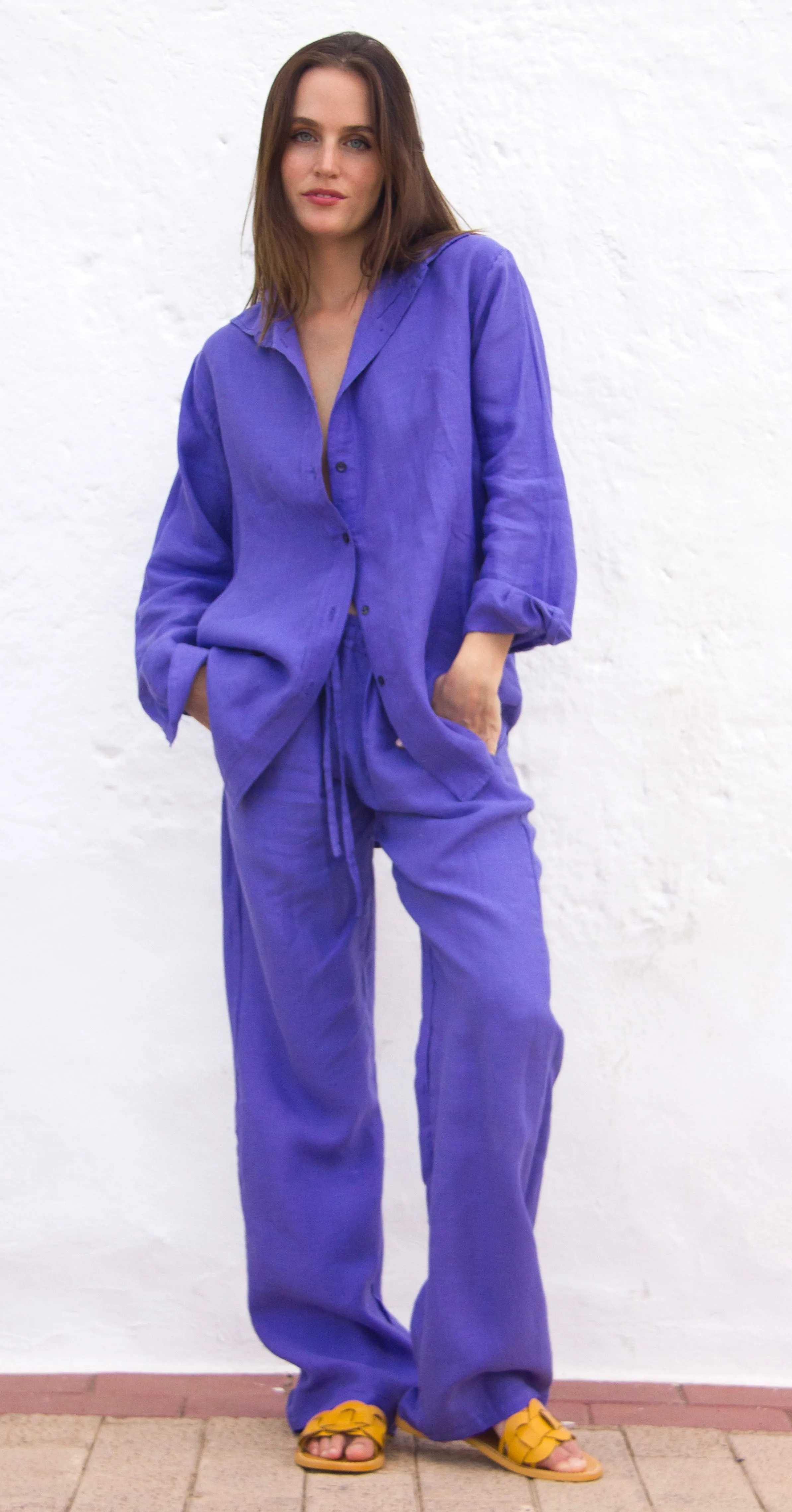 BELGIUM Boyfriendshirt Blue Iris