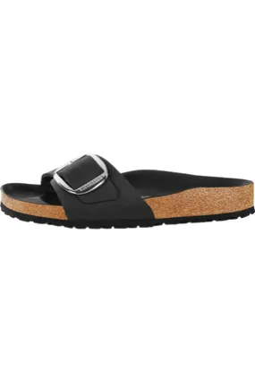 BIRKENSTOCK MADRID, BIG BUCKLE, BLACK OILED LEATHER