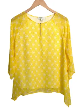 Bright Winter Yellow Starburst Blouse