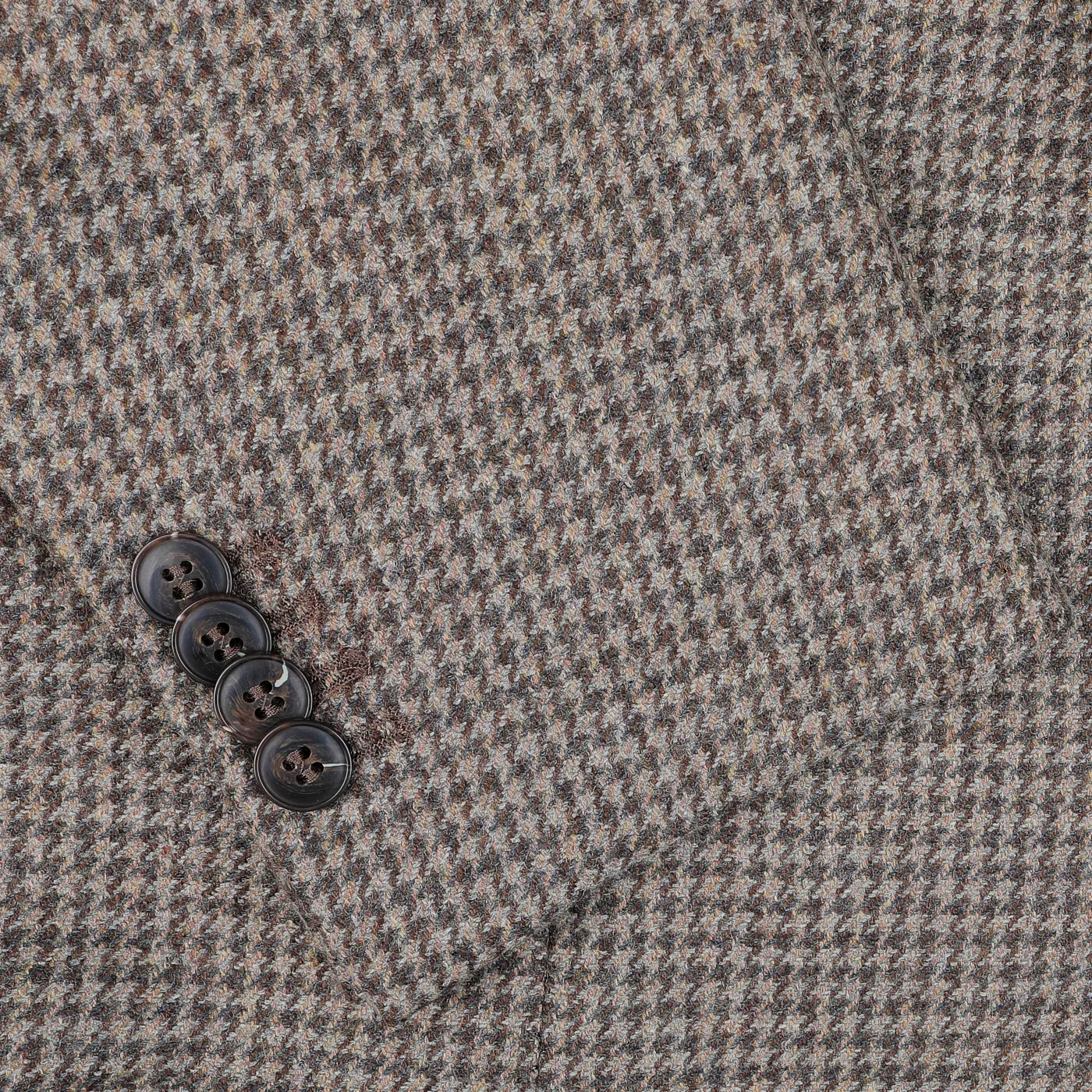 Brown Houndstooth Lambswool Blazer