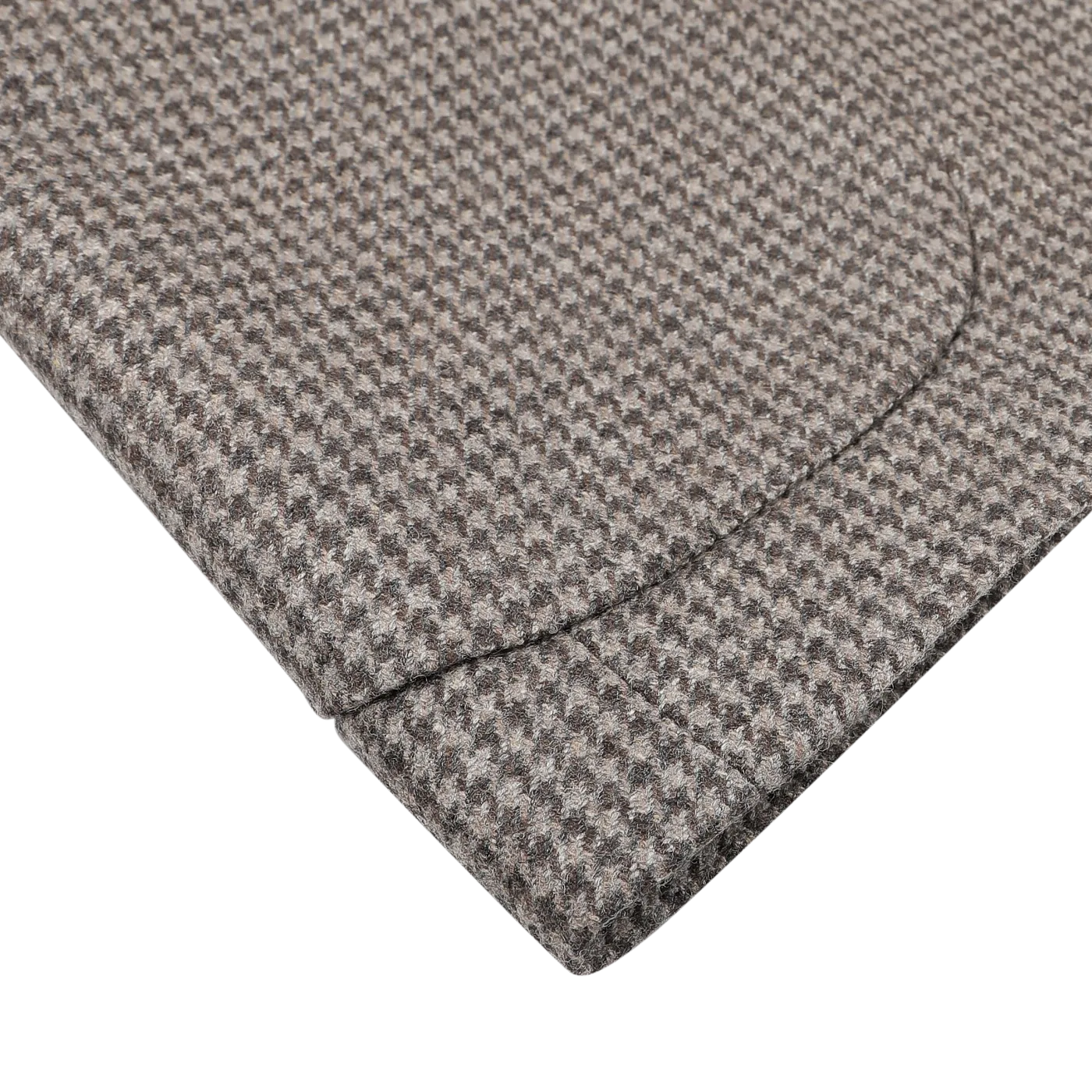 Brown Houndstooth Lambswool Blazer