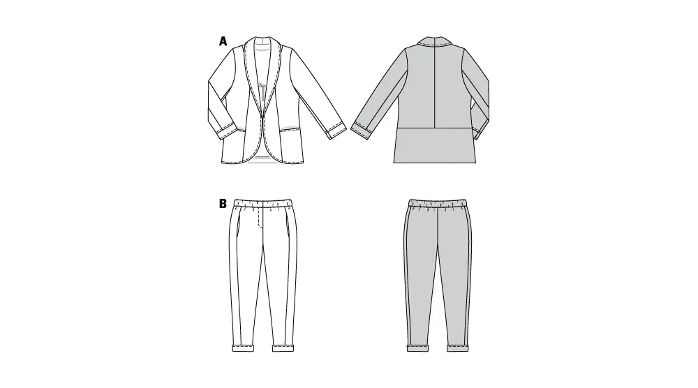 Burda Style Sewing Pattern 5935 Misses' Suit