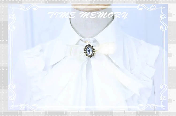 (Buyforme)Time Memory~ Elegant Lolita Slim Fit Mutton Sleeve Blouse