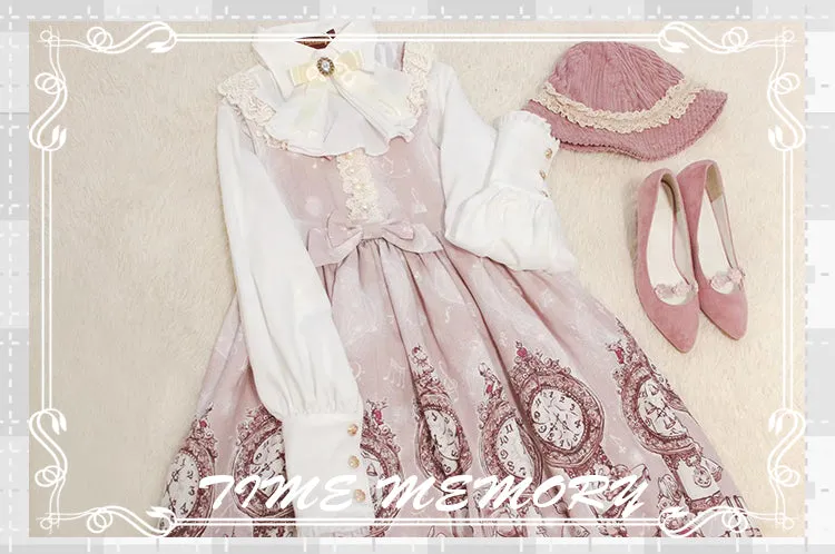 (Buyforme)Time Memory~ Elegant Lolita Slim Fit Mutton Sleeve Blouse