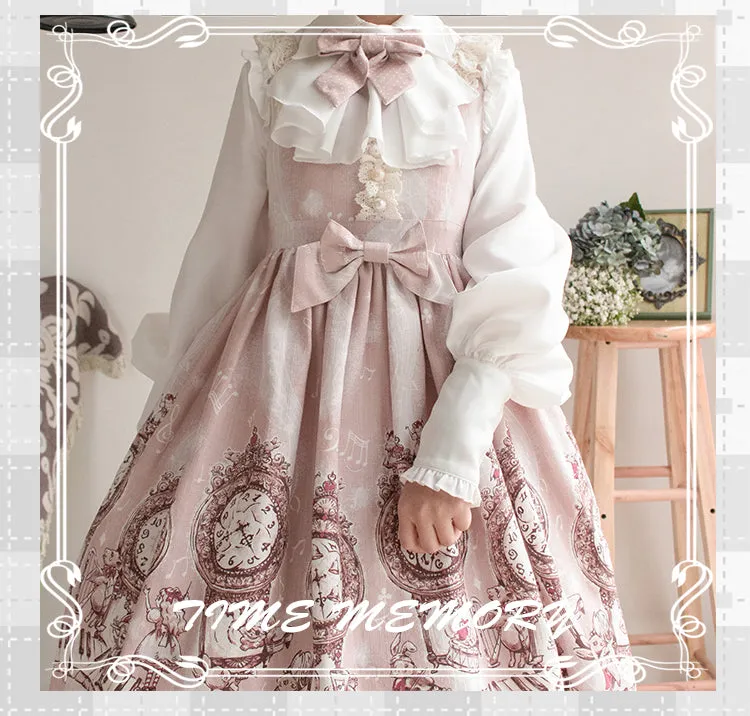(Buyforme)Time Memory~ Elegant Lolita Slim Fit Mutton Sleeve Blouse