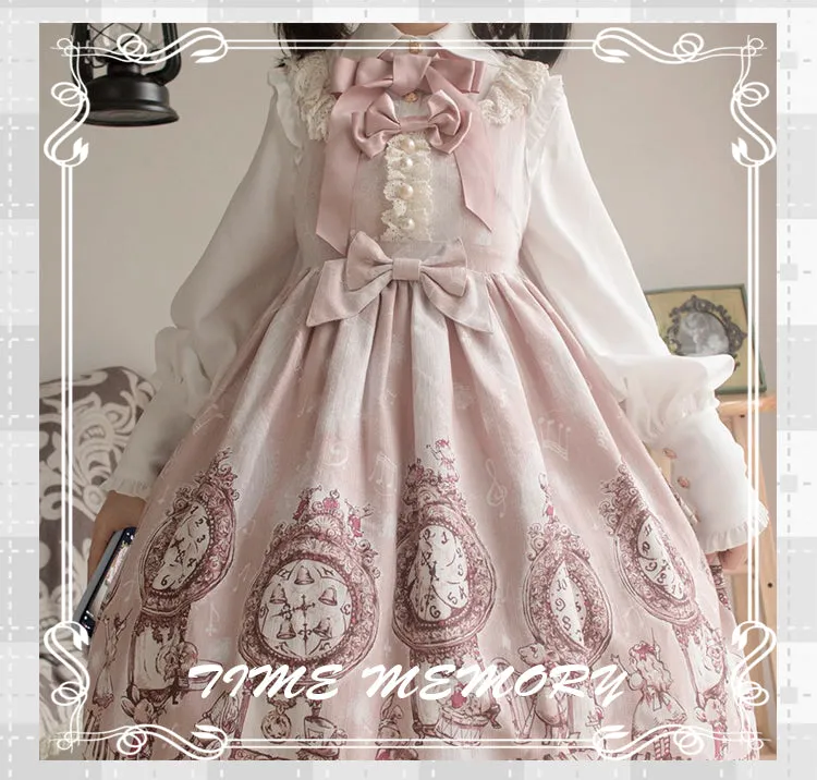 (Buyforme)Time Memory~ Elegant Lolita Slim Fit Mutton Sleeve Blouse