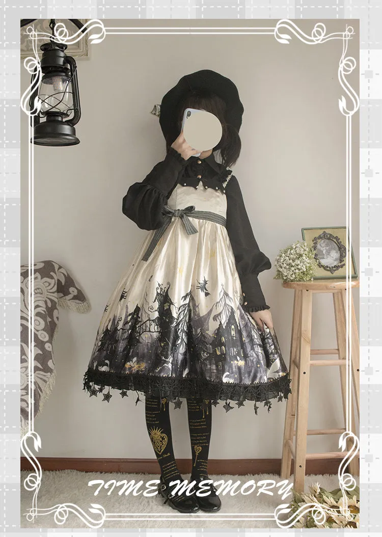 (Buyforme)Time Memory~ Elegant Lolita Slim Fit Mutton Sleeve Blouse