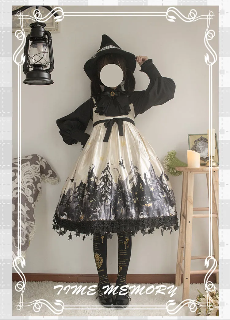 (Buyforme)Time Memory~ Elegant Lolita Slim Fit Mutton Sleeve Blouse