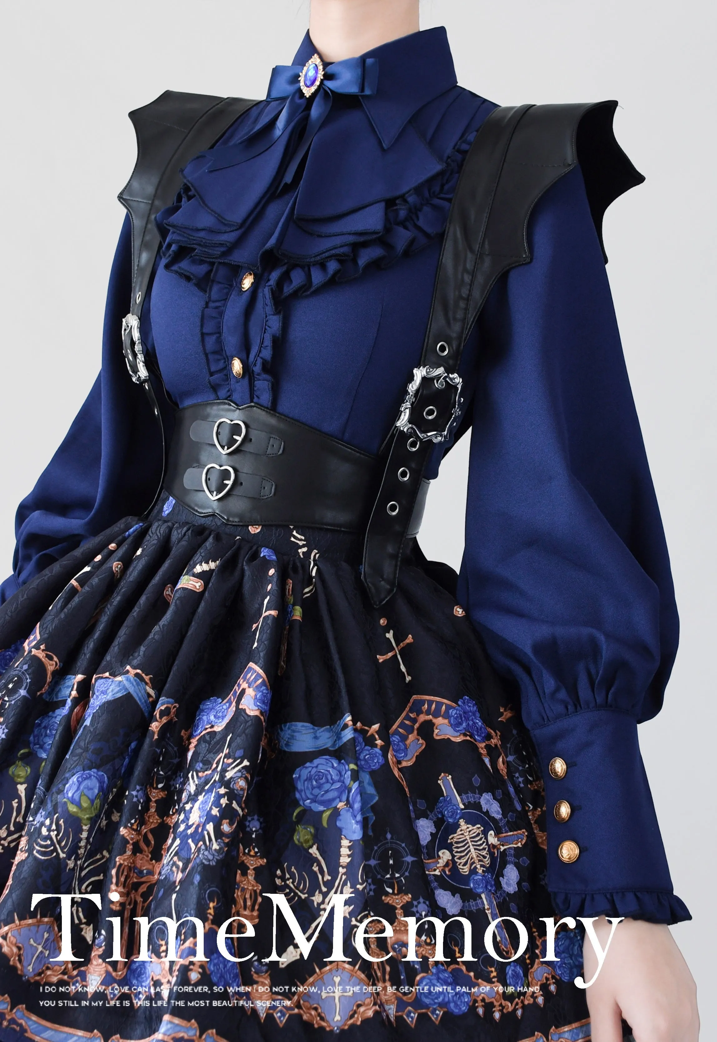 (Buyforme)Time Memory~ Elegant Lolita Slim Fit Mutton Sleeve Blouse