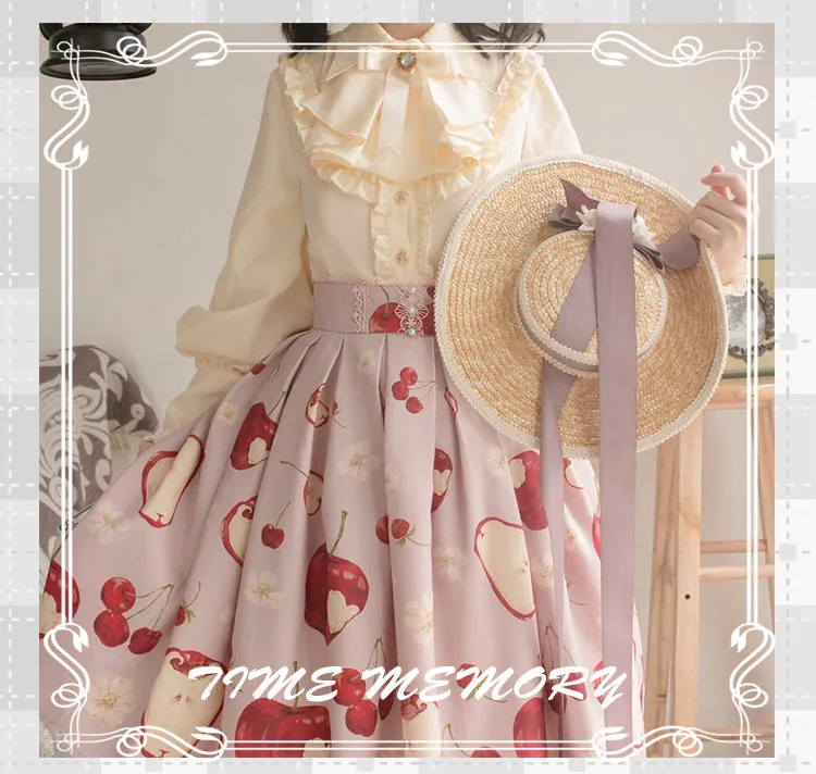 (Buyforme)Time Memory~ Elegant Lolita Slim Fit Mutton Sleeve Blouse