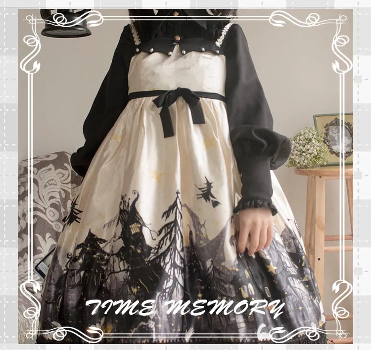 (Buyforme)Time Memory~ Elegant Lolita Slim Fit Mutton Sleeve Blouse