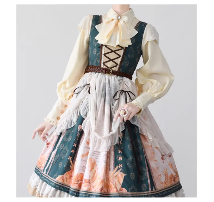 (Buyforme)Time Memory~ Elegant Lolita Slim Fit Mutton Sleeve Blouse