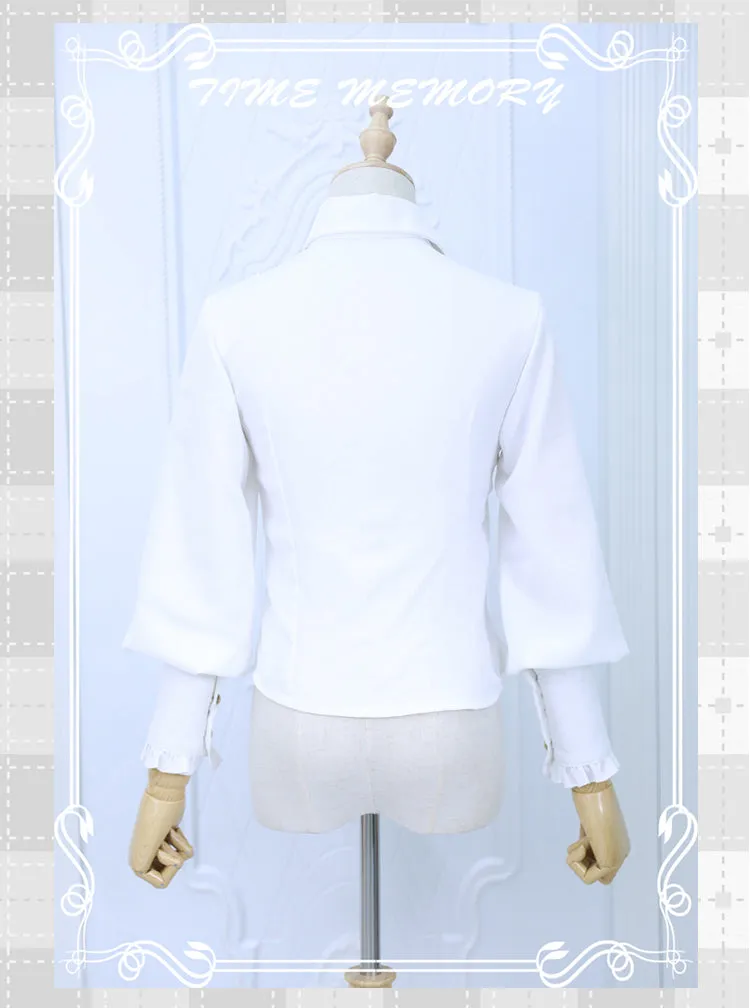 (Buyforme)Time Memory~ Elegant Lolita Slim Fit Mutton Sleeve Blouse