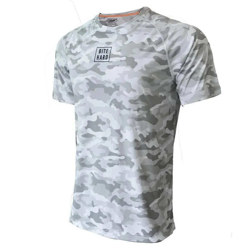 Camo Training Tee - Breathable Polyester Camo Shirt