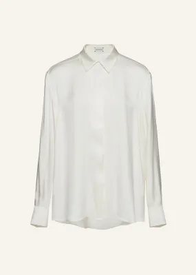 Classic silk shirt in cream