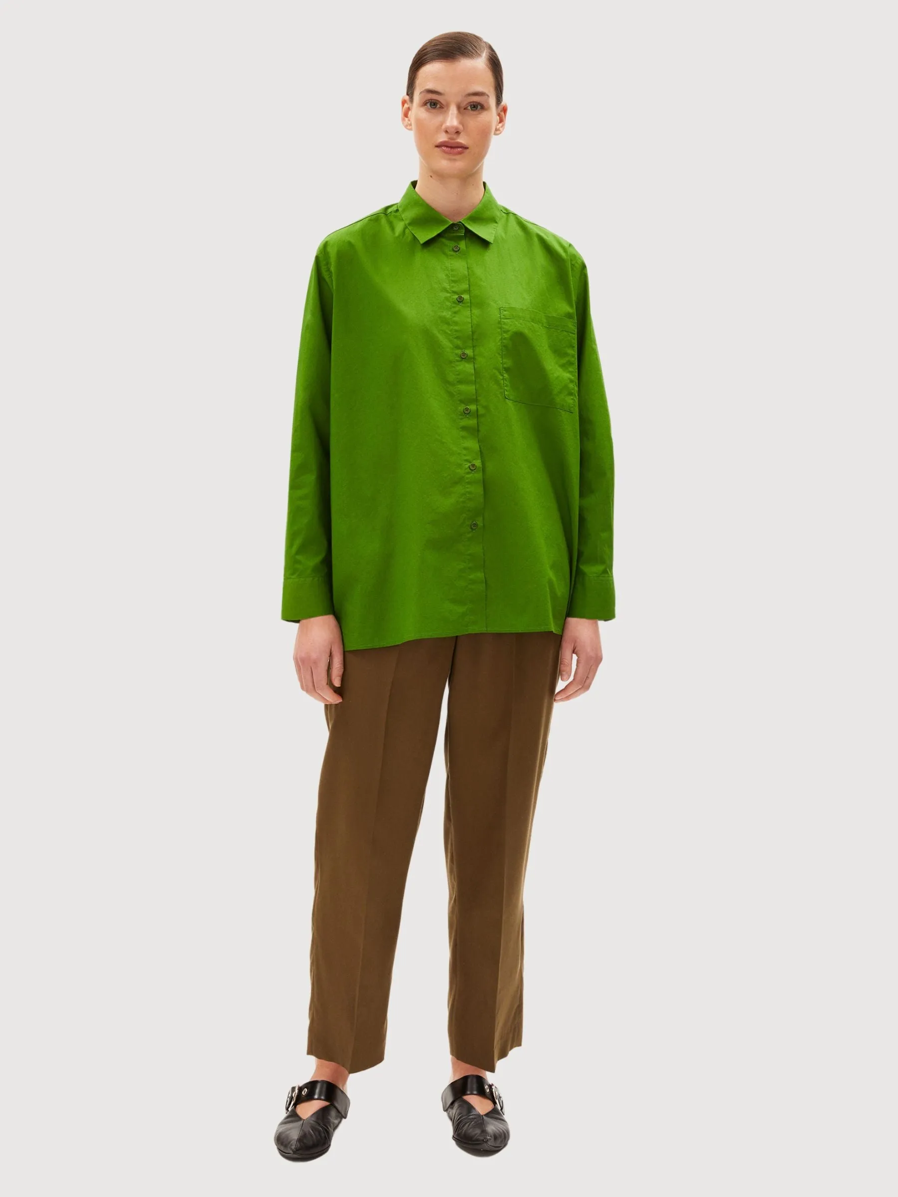Ealgaa Ivy green Shirt Woman | Armedangels