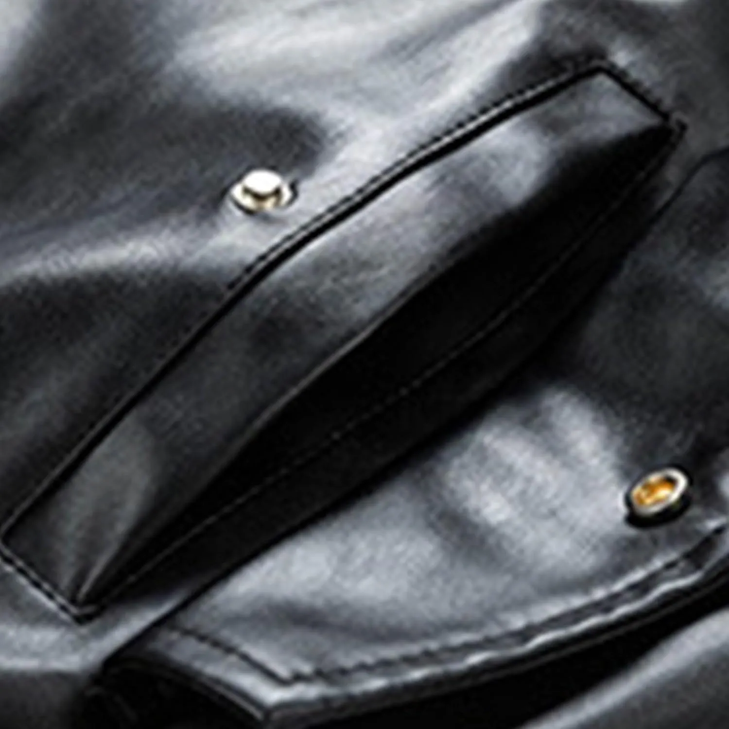 Faux Leather Jacket Brown Men Slim Fit Long Sleeve Full Zip Motorcycle Biker Jacket Waterproof Windbreaker Jacket