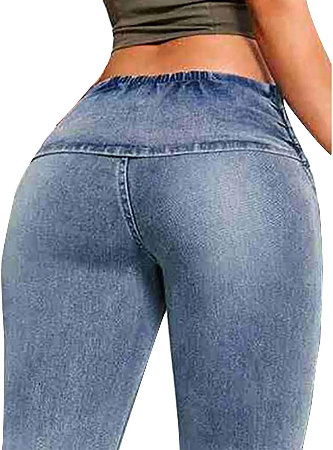 Flare Jeans for Women Fashion High Waist Button Denim Pants Casual Stretch Bootcut Jeans Skinny Bell Bottom Jeans