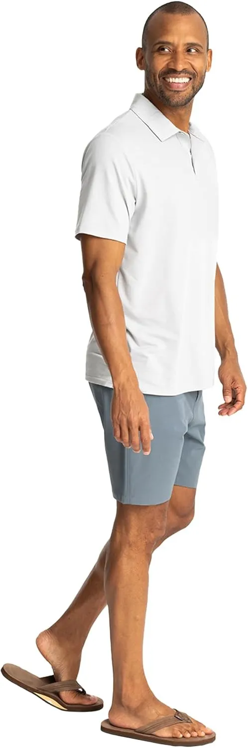 Free Fly Men’s Elevate Polo - Ultra Soft, Odor Control, Sun Protection UPF 30  Quick-Dry Mens Polo Shirts, Short Sleeve