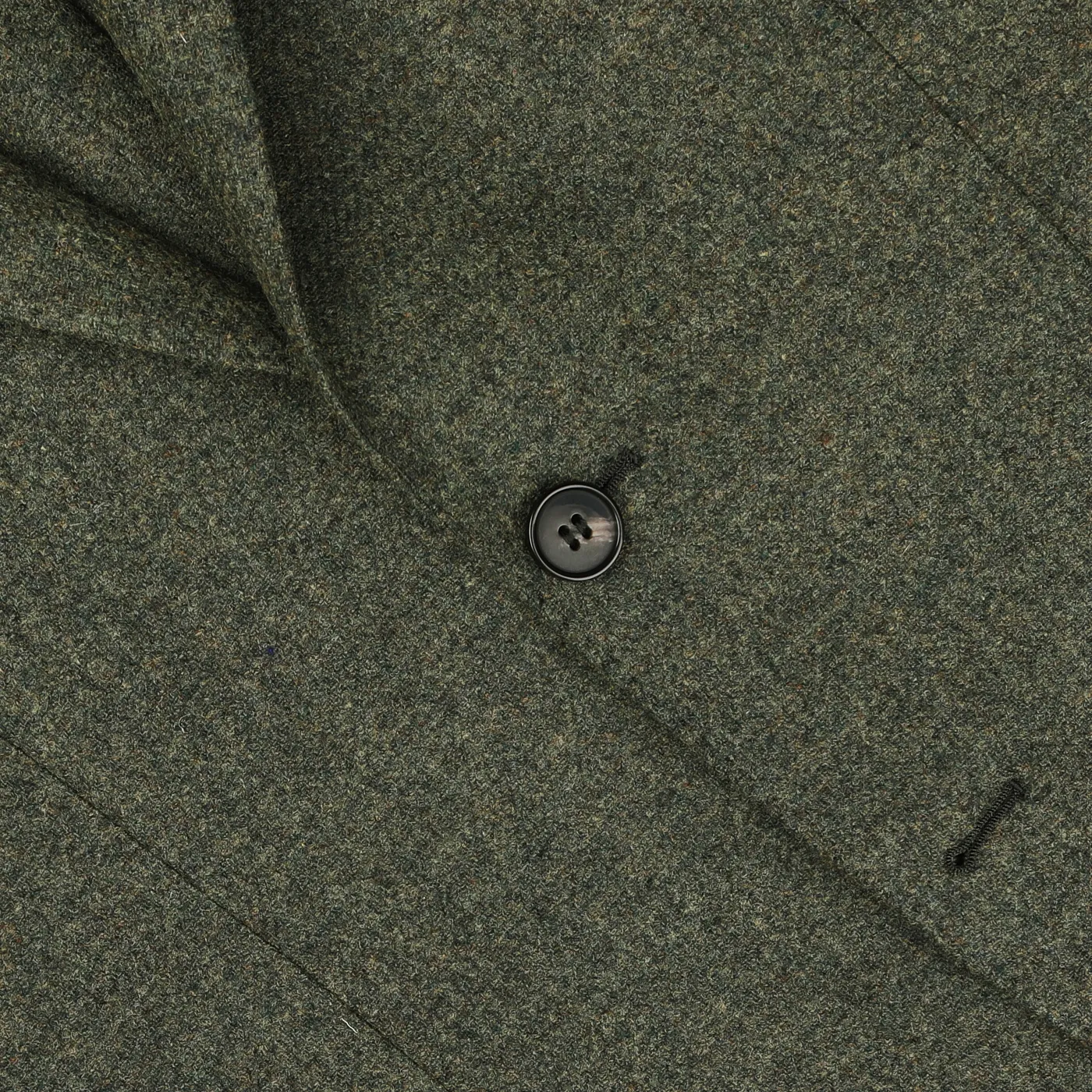 Green Melange Wool Tweed Blazer