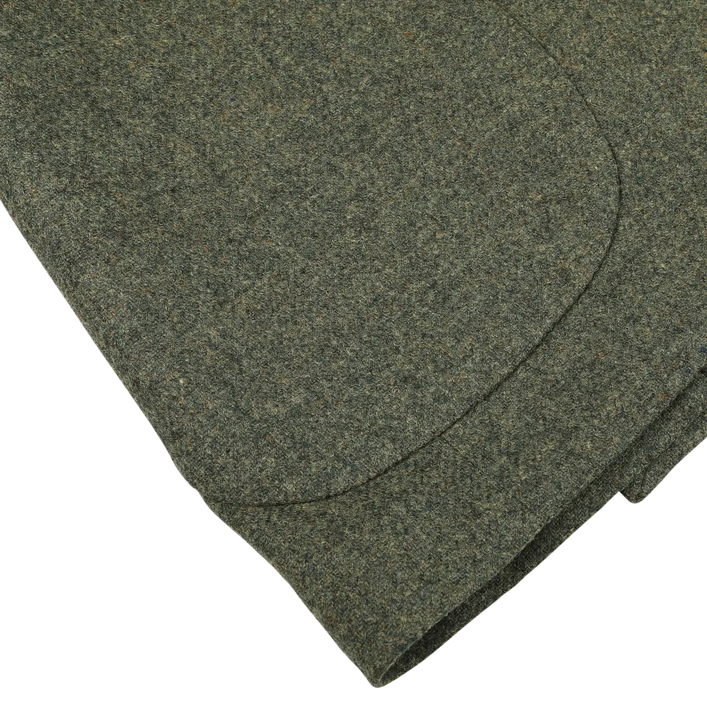 Green Melange Wool Tweed Blazer