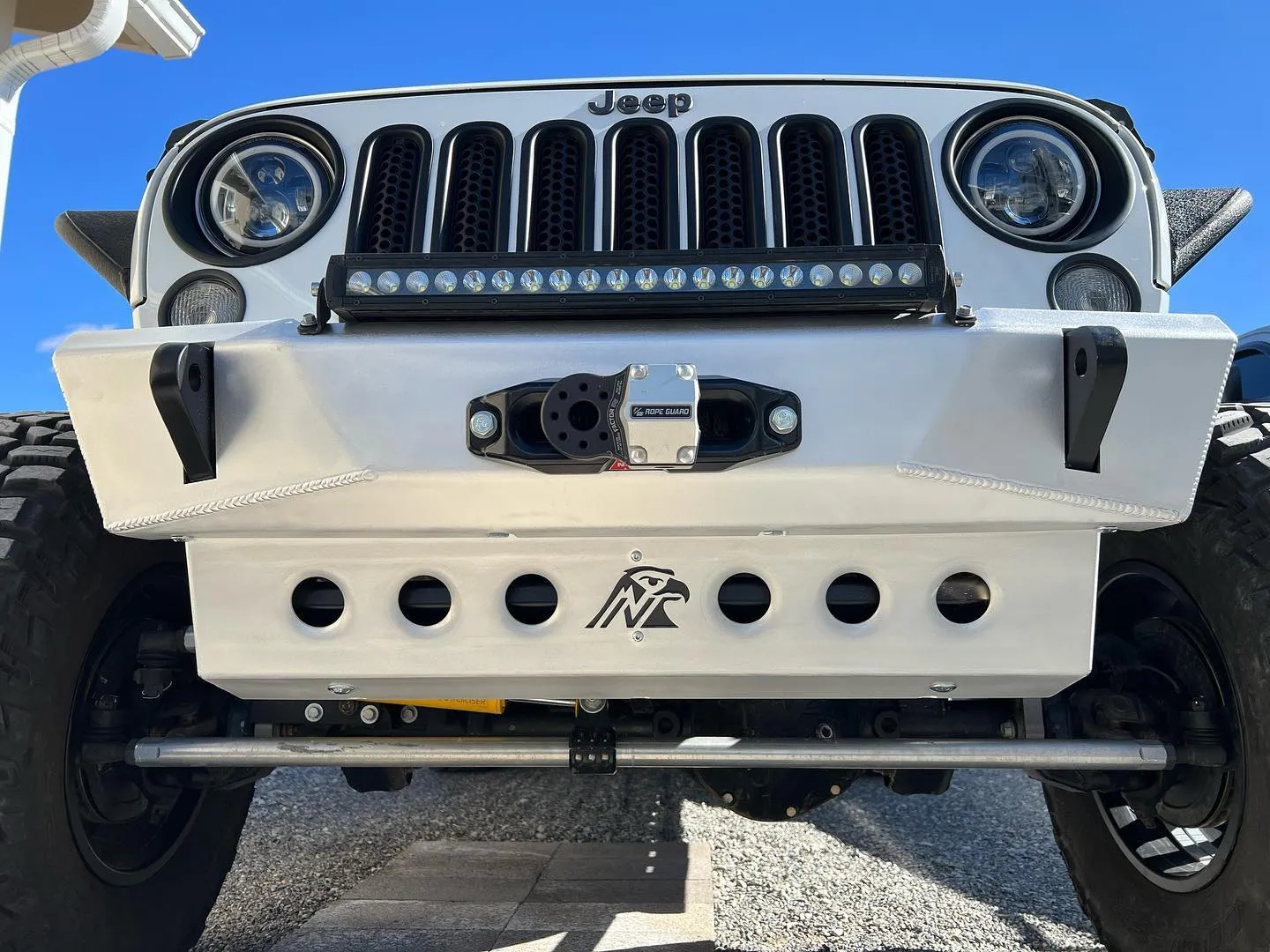 JK Aluminum Front Bumper - Featherweight Series