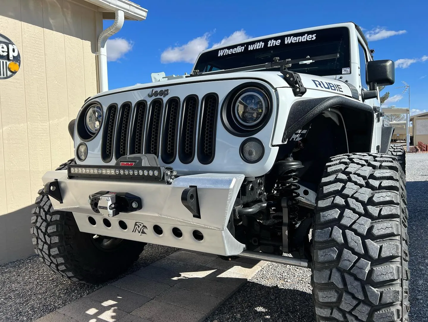 JK Aluminum Front Bumper - Featherweight Series