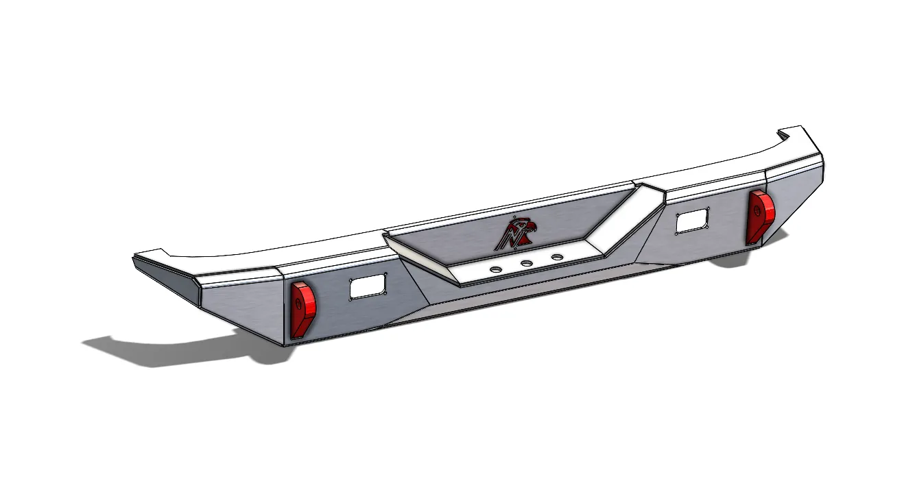 JK Aluminum Rear Bumper - Featherweight Series