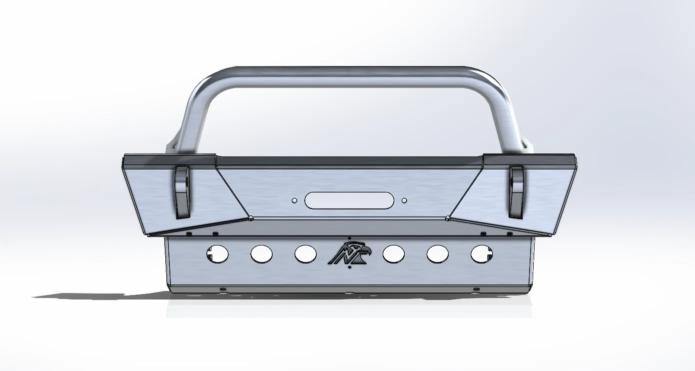 JL/JT Aluminum Front Bumper - Featherweight Series (Stubby)