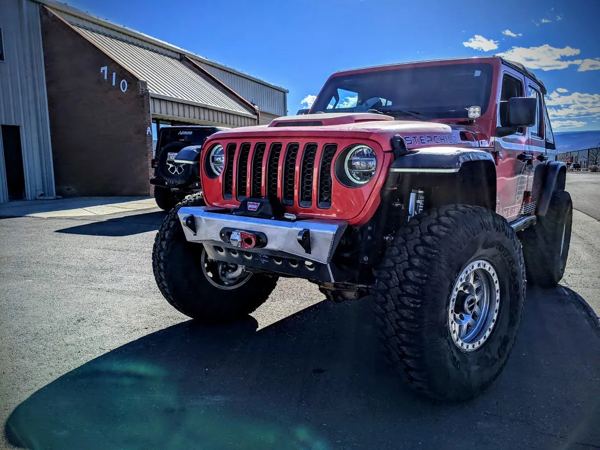 JL/JT Aluminum Front Bumper - Featherweight Series (Stubby)