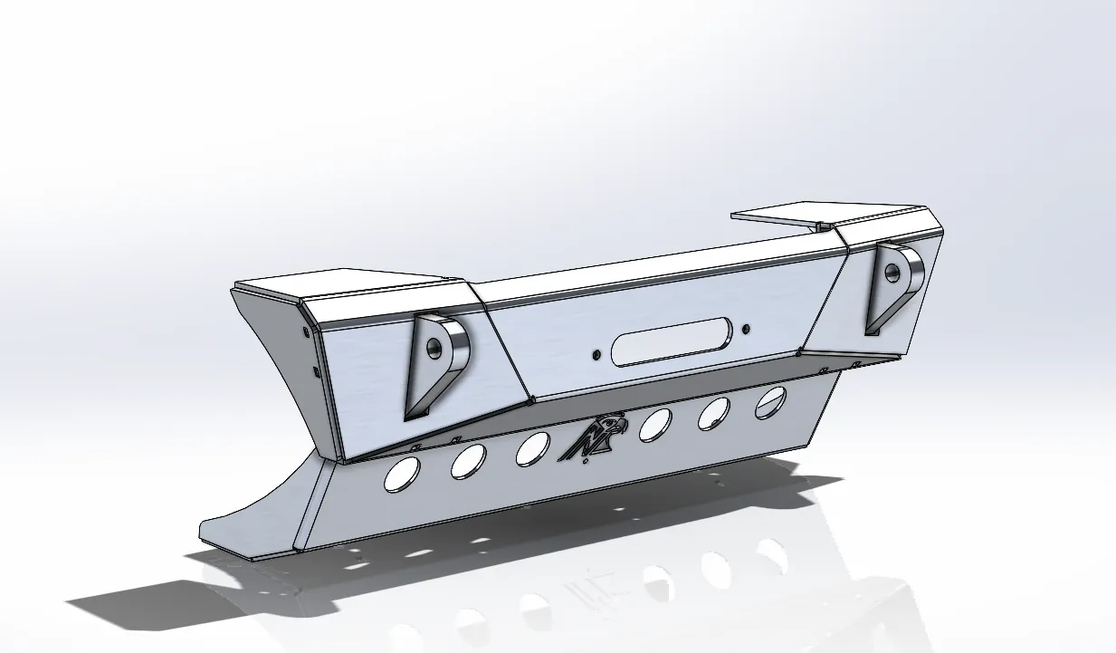 JL/JT Aluminum Front Bumper - Featherweight Series (Stubby)
