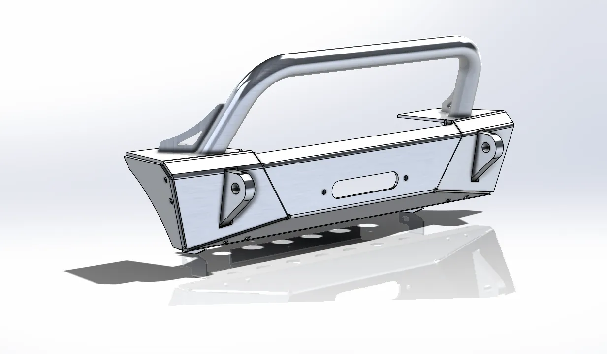 JL/JT Aluminum Front Bumper - Featherweight Series (Stubby)