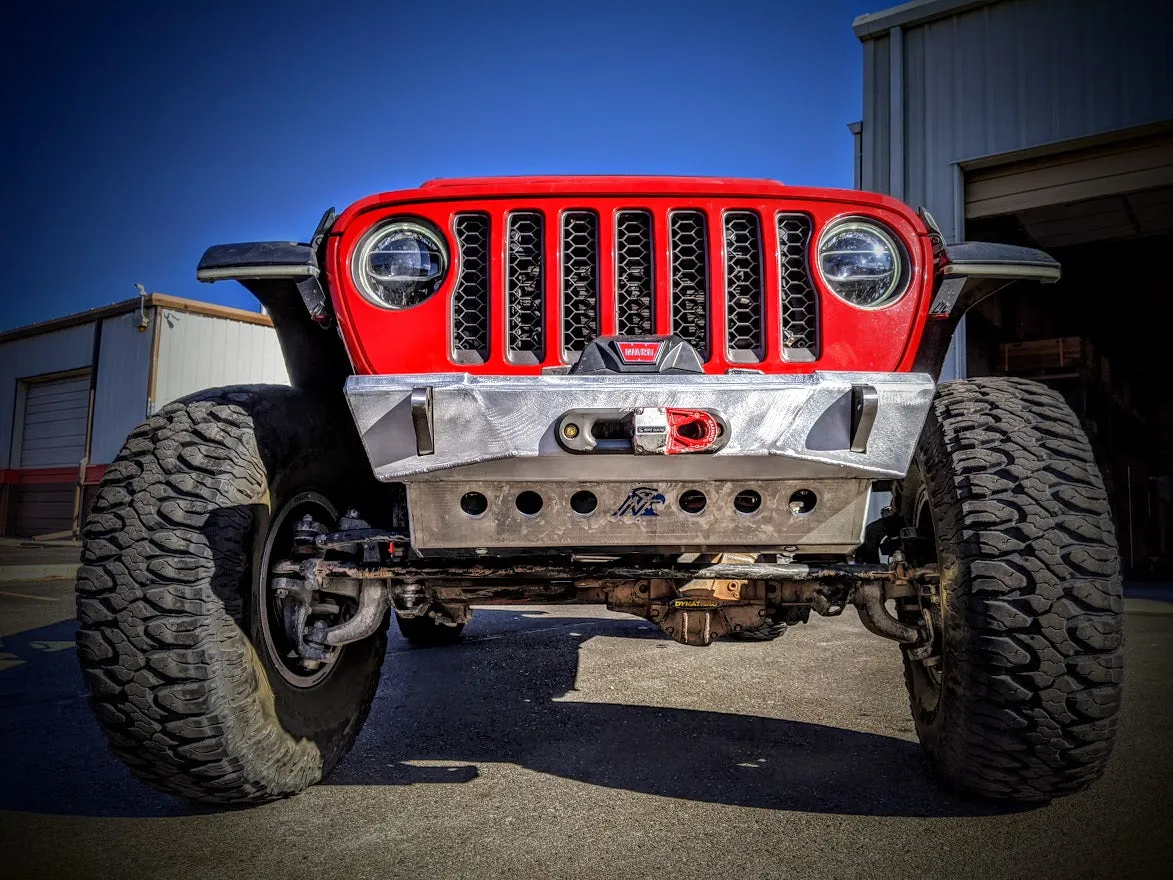 JL/JT Aluminum Front Bumper - Featherweight Series (Stubby)