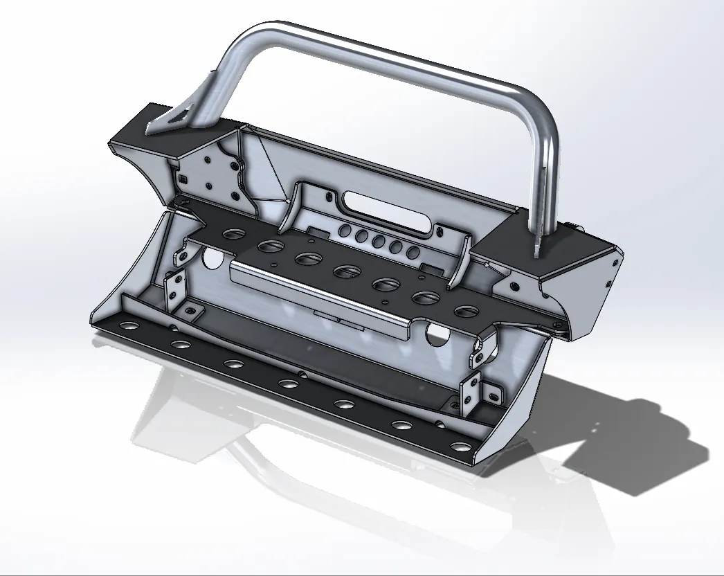 JL/JT Aluminum Front Bumper - Featherweight Series (Stubby)