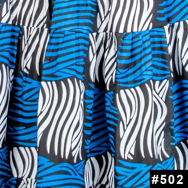 KaraChic 7514 African Print Peasant Skirt