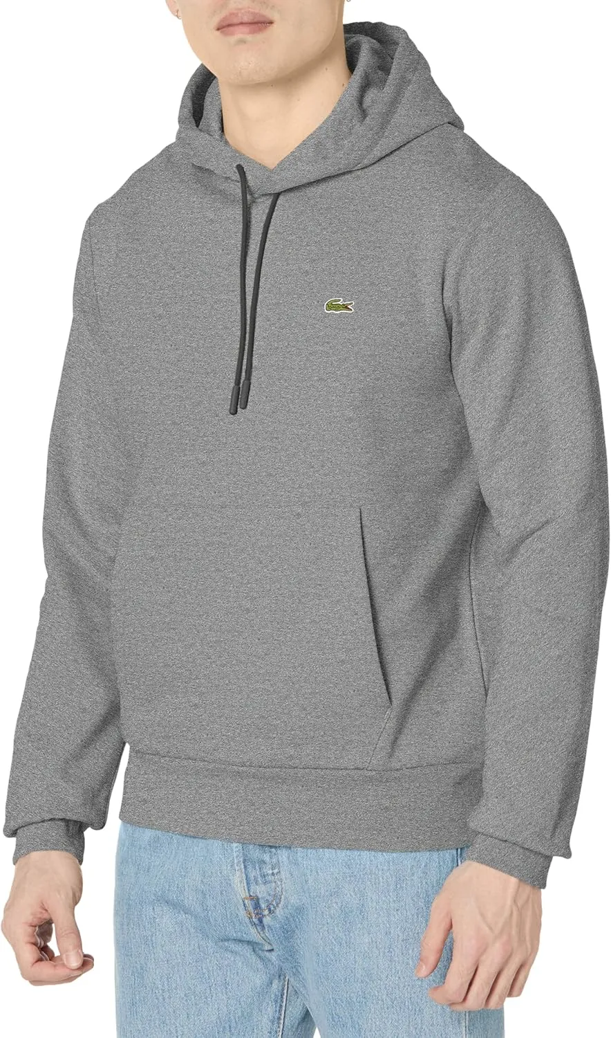 Lacoste Mens Long Sleeve Solid Pop Over Sweater