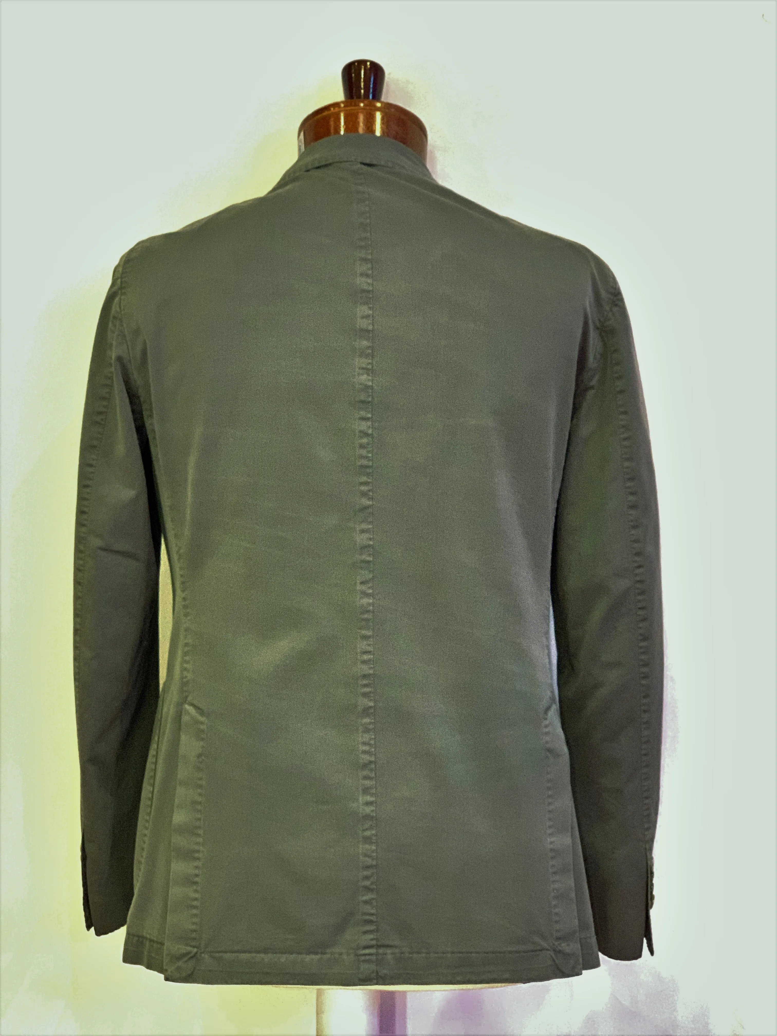 LBM Sport Jacket: Grey Slim Fit, Combed Cotton, with Unlined Body & Soft Shoulder