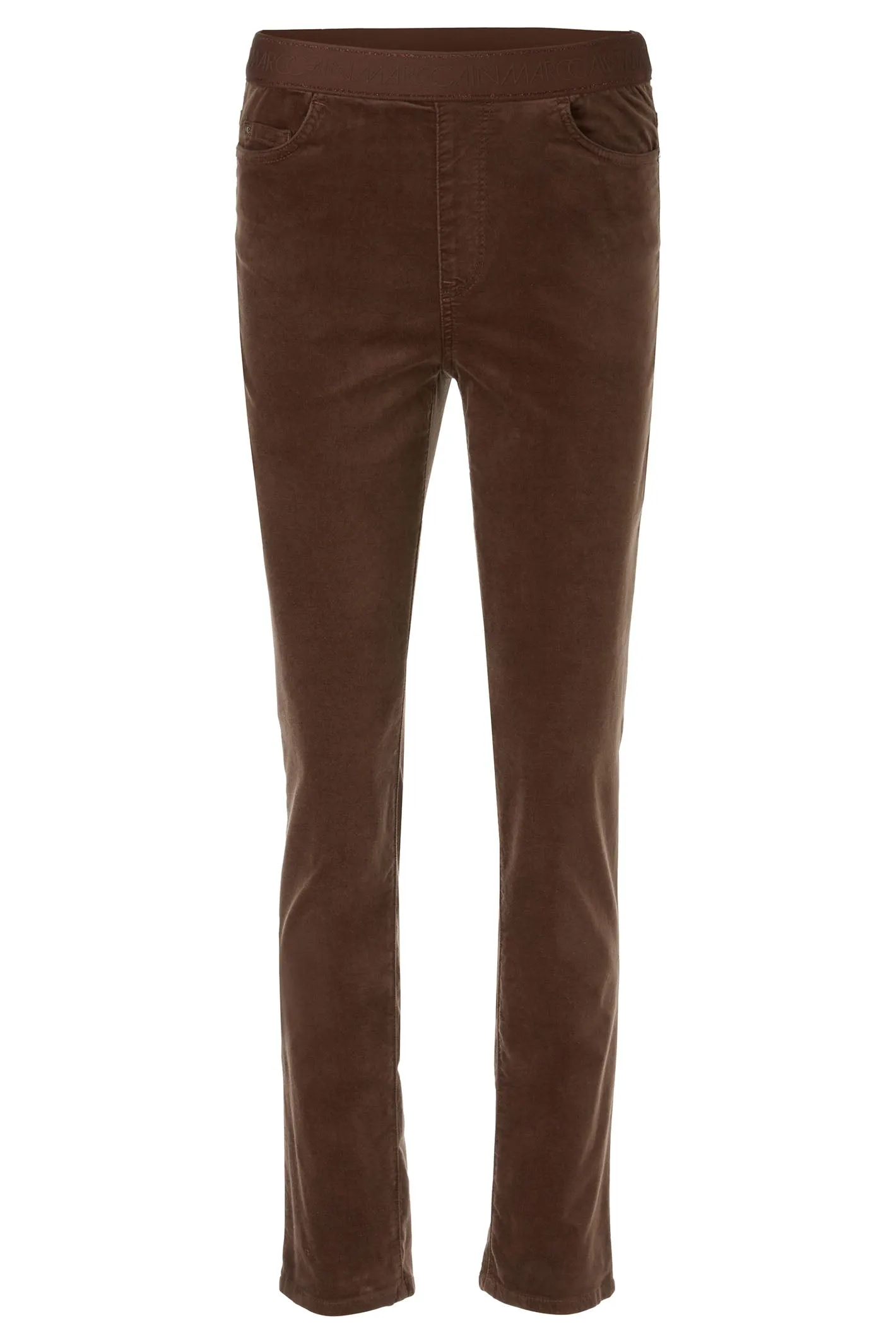 Marc Cain Collection Trousers Pull-On Velvet Deep Wood Brown XC 81.31 W48 691