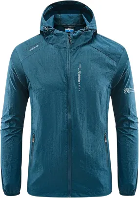Men's Hoodie Jackets Outdoor Waterproof Hooded Lightweight Tactical Jacket Water Resistant Soft Shell Winter Coats