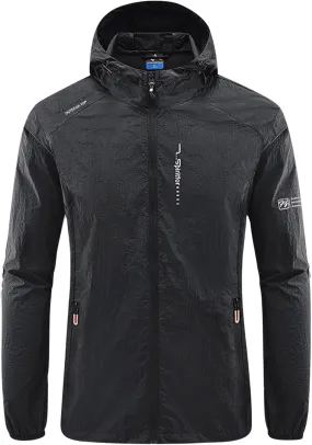 Men's Hoodie Jackets Outdoor Waterproof Hooded Lightweight Tactical Jacket Water Resistant Soft Shell Winter Coats