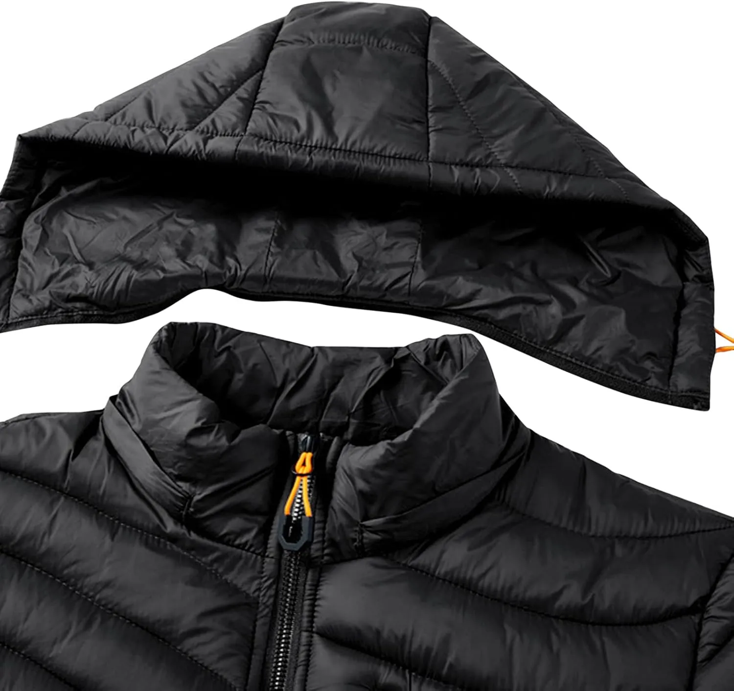 Men's Jacket Insulated Synthetic Down Puffer Jacket Winter Warm Coat Quilted Water Resistant Packable Hiking Camping