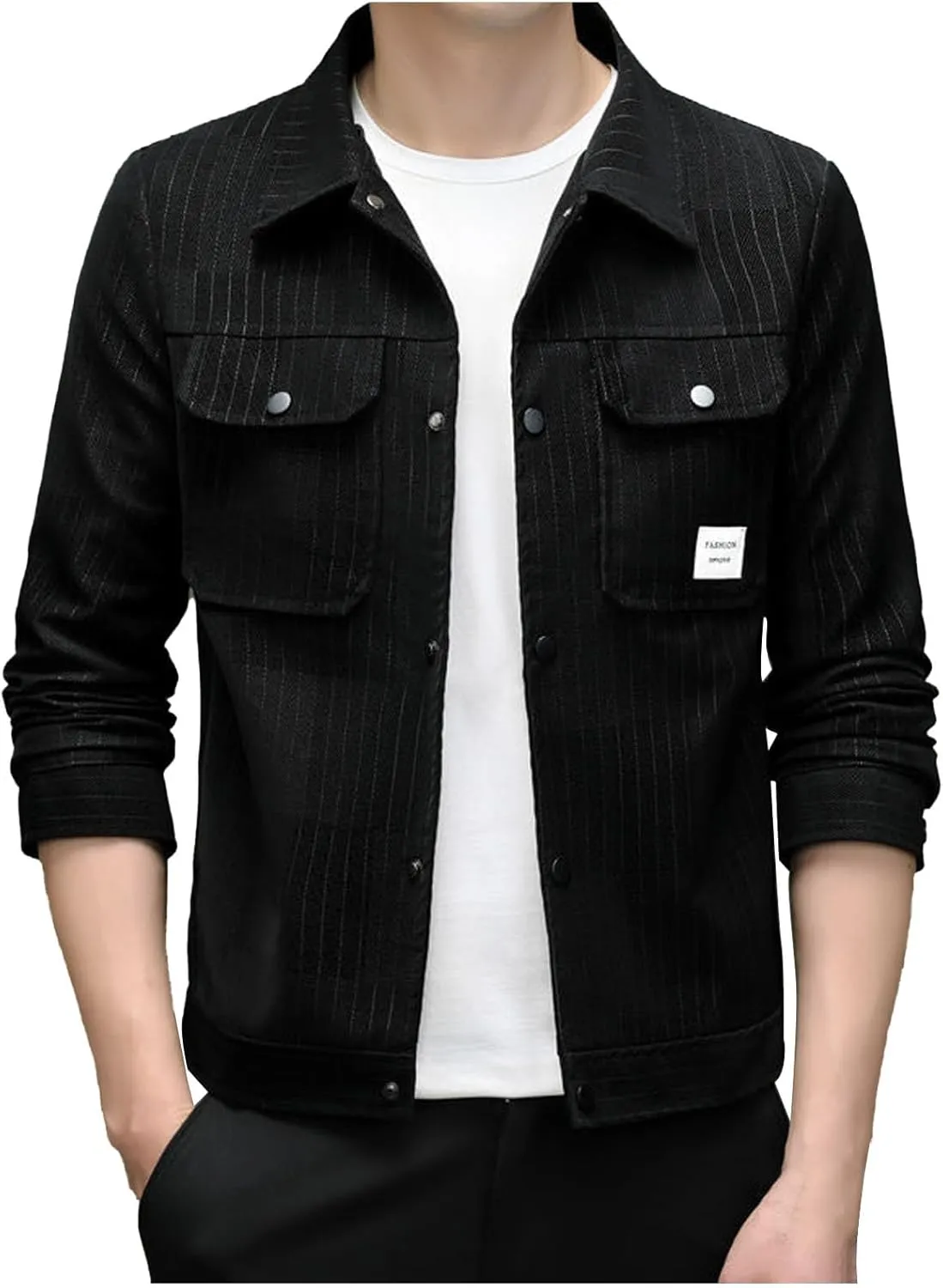 Mens Lightweight Bomber Jacket Plaid Fashion Button Down Windbreaker Warm Jackets Casual Soft Blazer Outerwear