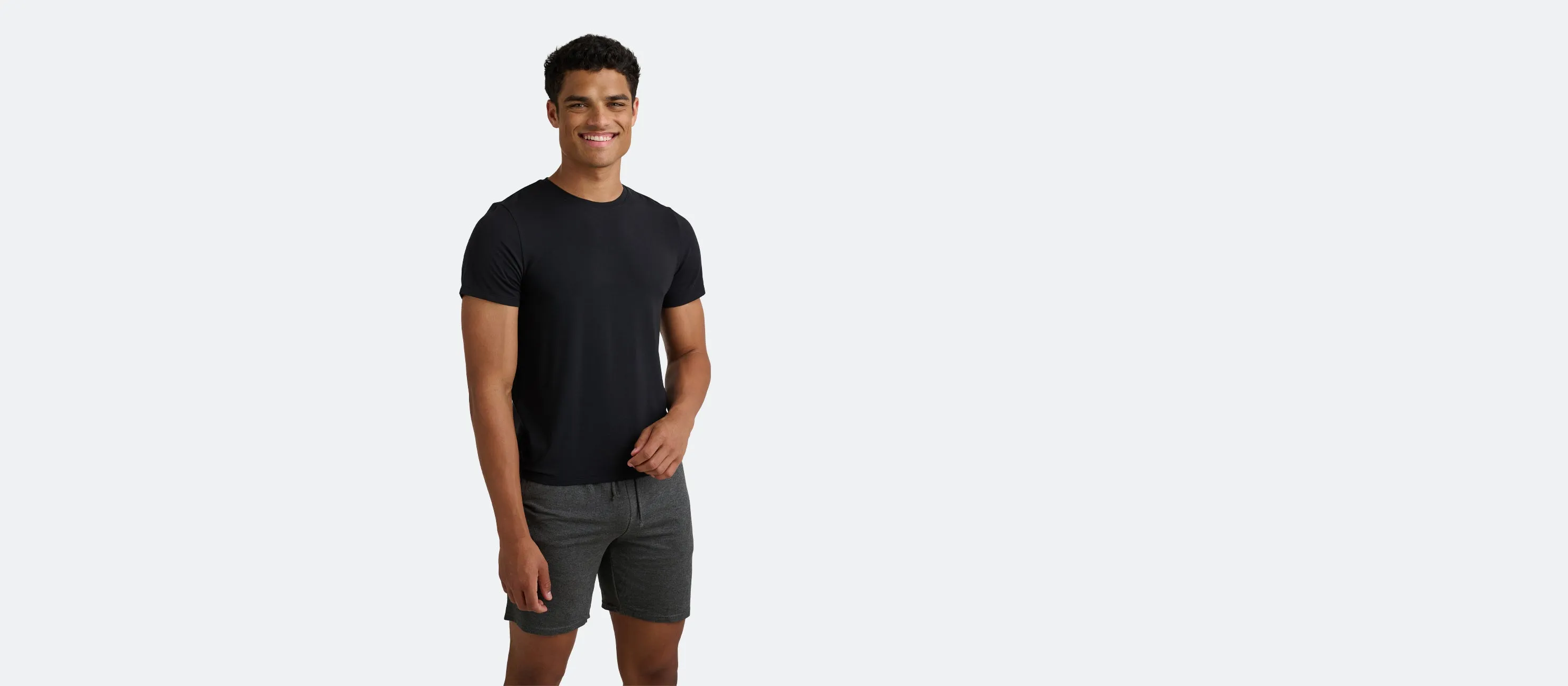 Men's Modal Crew Tee 3-Pack | Black Heather Grey White Pack