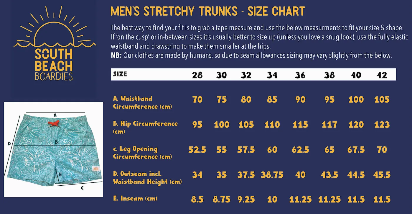 Men's Stretchy Trunks: Orangutan