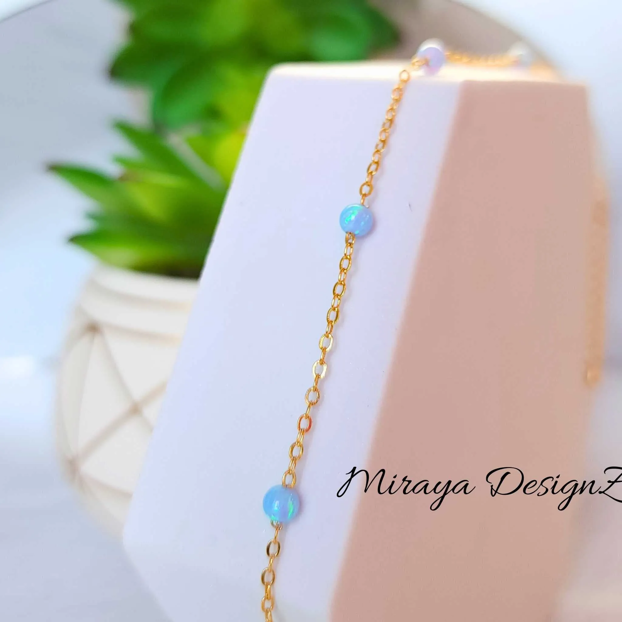 Minimalist Opal Necklace